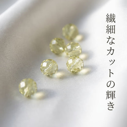 レモンクオーツ ラウンド 緑 3mm | K0015