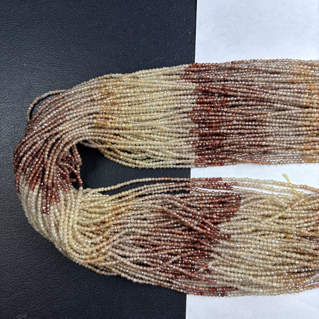 ジルコン ラウンド 茶色グラデーション  2mm | K0038