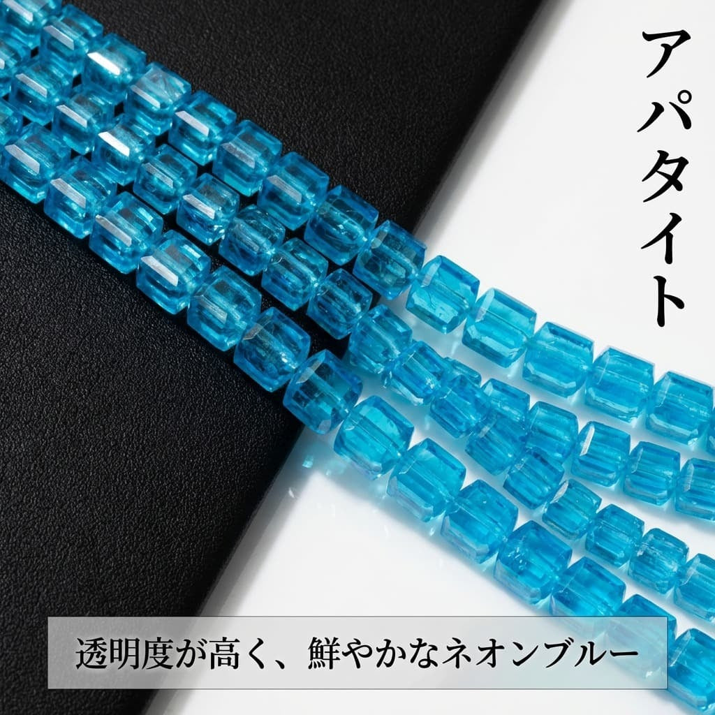 アパタイト キューブ 青 2.7mm | K0047