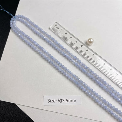 ブルーレースアゲート ラウンド 青 3.5mm | K0048