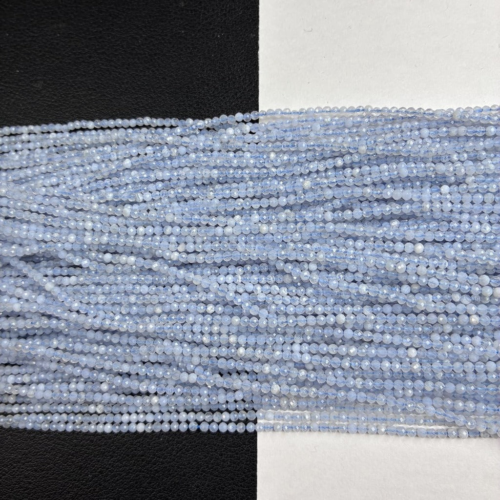 ブルーレースアゲート ラウンド 青 2.2mm | K0049