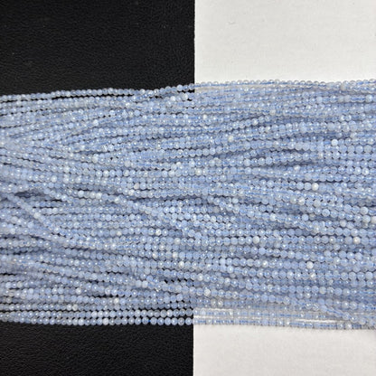 ブルーレースアゲート ラウンド 青 2.2mm | K0049