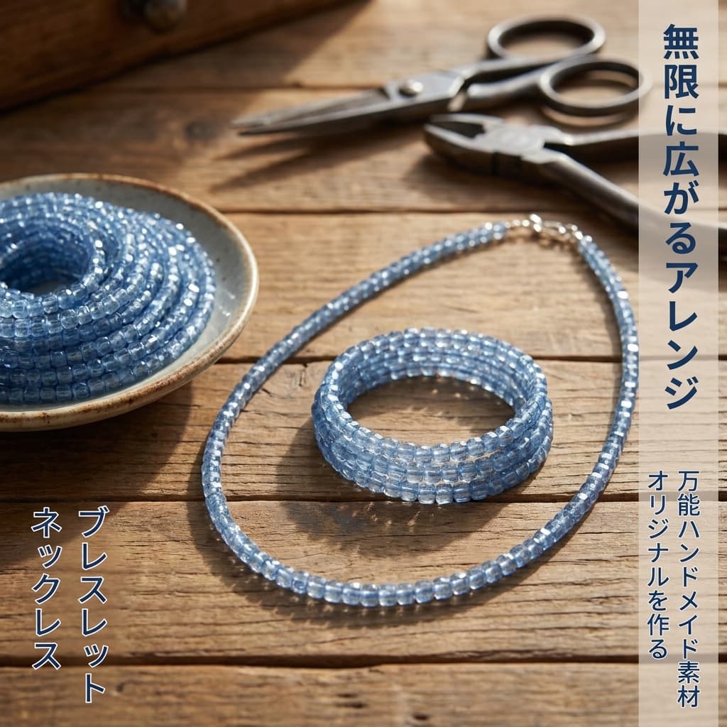 アクアマリン キューブ 青 2mm | K0056
