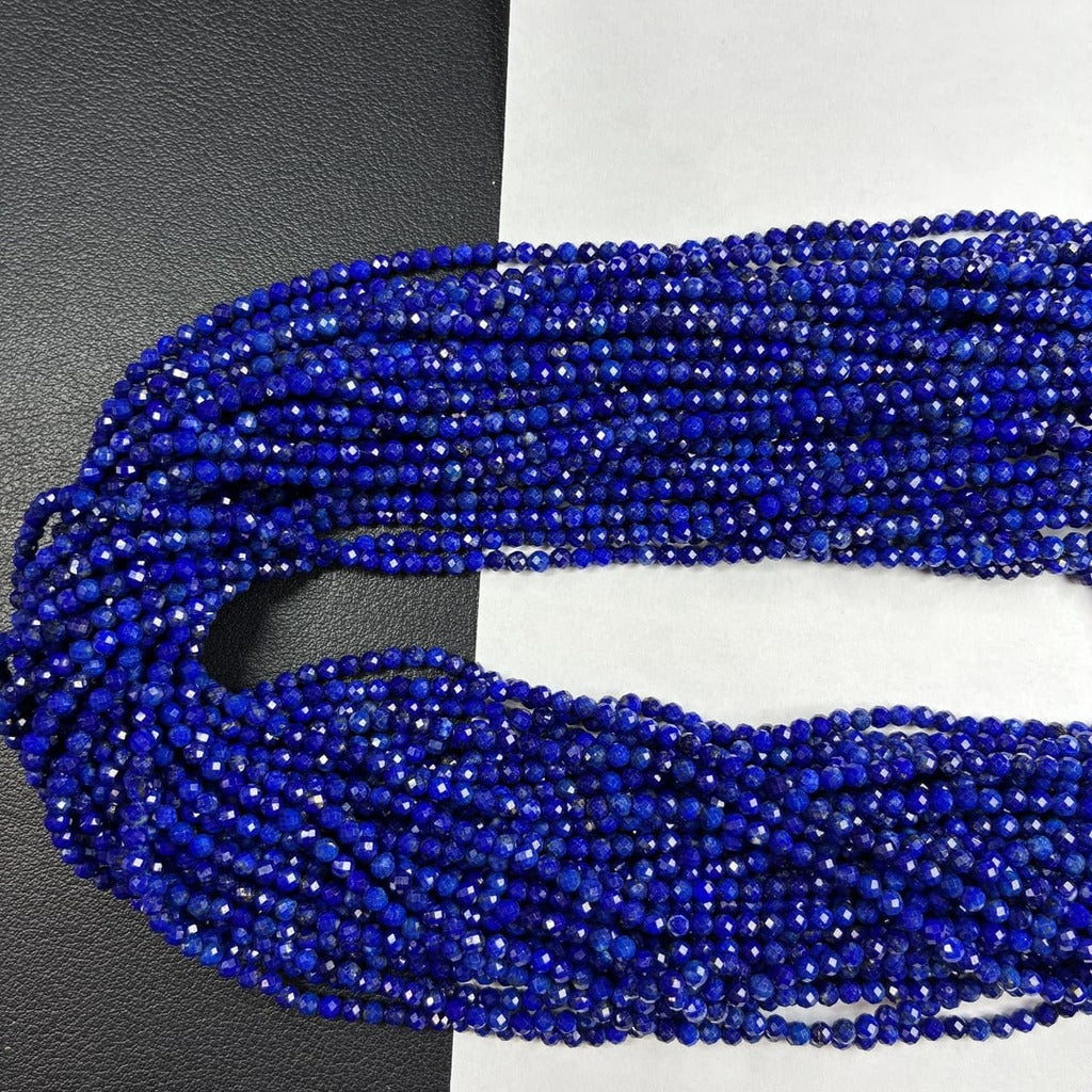 ラピスラズリー ラウンド 青 3mm | K0062