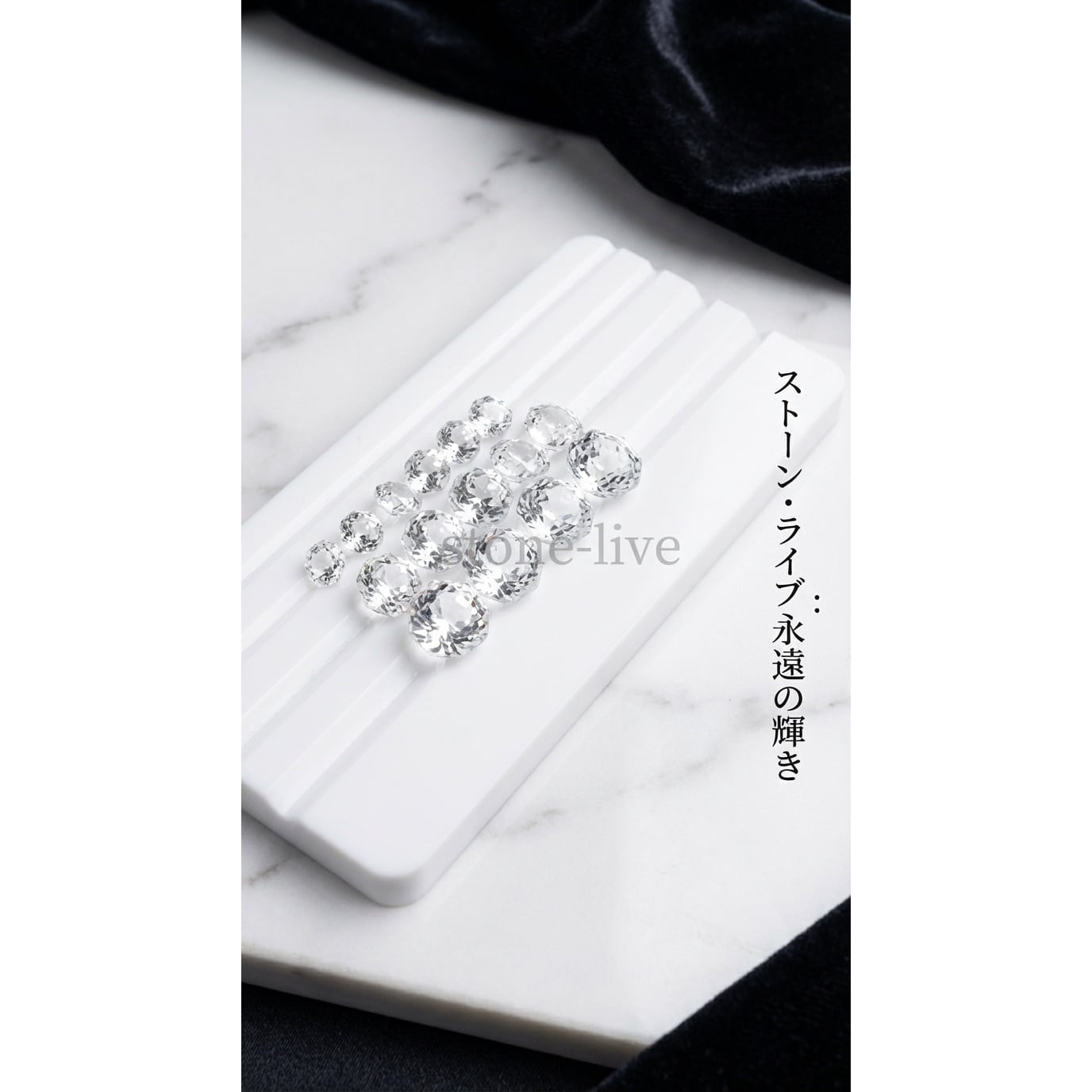 天然水晶 オクタゴンカット 上穴あり 8mm 4粒セット|K0094