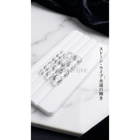 天然水晶 オクタゴンカット 上穴あり 8mm 4粒セット|K0094