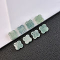 カイヤナイト グリーン  四つ葉 10粒 1セット|L0020